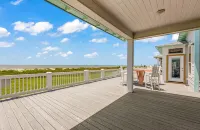 An oceanfront 4-bedroom 3.5 bath home great for vacations & small wedding venue!