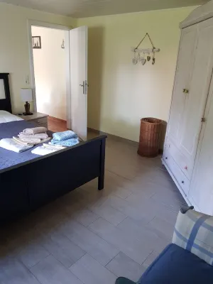 Apartment "Blied" f. Max. 2 pers + toddler, san. Gulfhof, gr. garden Hotels near Campingplatz Dyksterhus