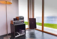 Spacious, luxurious house with a lot of natural wood