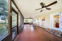 Lakefront home on Lake Kerr near Salt Springs with large porch and great yard