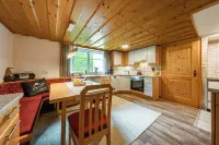 Vacation apartment with the charm of the Montafon. Terrace with a view of the mountains