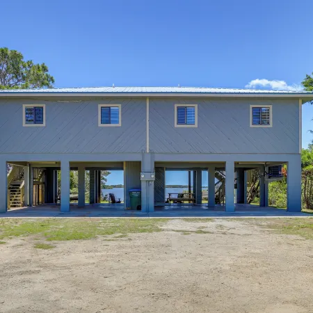 Waterfront Cedar Key Duplex Home: Grill & Dock!