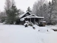 Chalet-7 Min to Ski Stratton-Woodstove-Firepit-Brook on Property-Views-Dogs OK Hotels in Jamaica