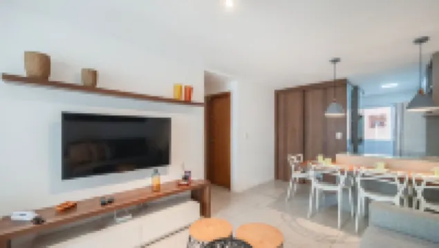 波爾圖斯梅拉爾達瓜拉朱巴帶陽台公寓 - Psmc003