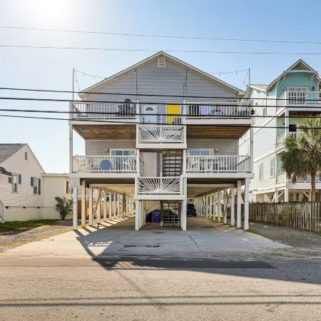 Carolina Beach Condo with Deck Steps to Shore!