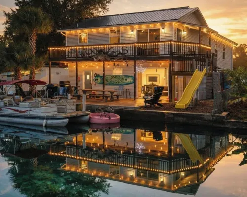 Waterfront Weeki Wachee Home w/ Dock & Game Room! Hotels in Hernando County