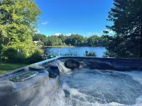 Lakefront Home with Hot Tub, Beach, Skiing Nearby in Tranquil Barnstead - Homestays