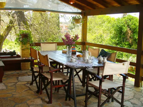 Holiday house near the beach of Ermones and Mirtiotissa in Vatos Corfu - Mountain view