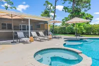 4/3 Pool Home w/ Private Backyard, 3 mi to Beach!