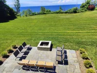Beach Breeze-Lakefront Home-Private Beach-Porch-Deck-Firepit-5Br Ensuite-Hot Tub - 4-Star