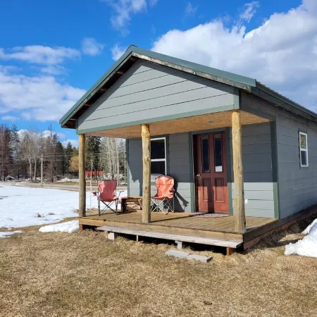 bunkhouse near farm animals