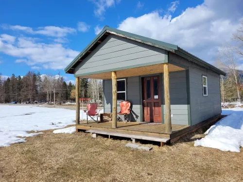 bunkhouse near farm animals