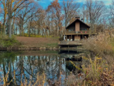 Private Cabin with Pond on Family Farm