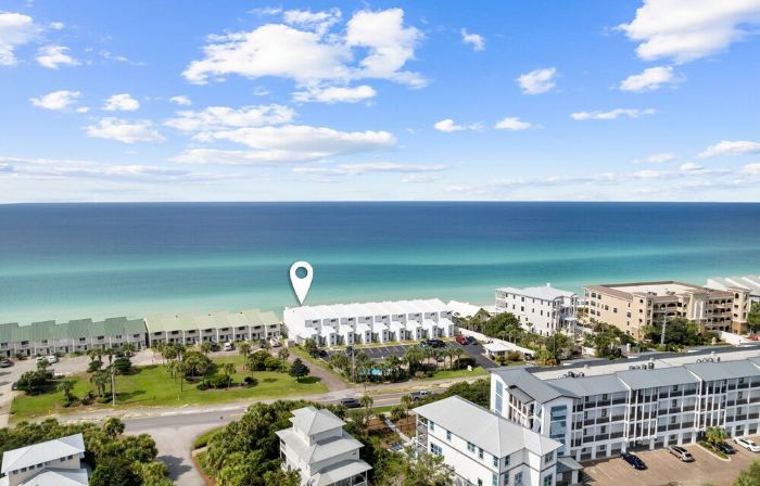 Ground floor gulf front beach Blue Tide condo between Alys beach & The Hub.