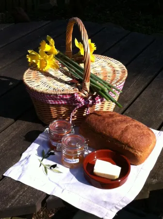 Parsonage Farm Stables, with stunning views down to the sea