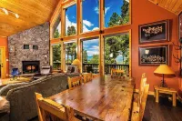 Spacious Mountain Cabin with Views, Deck, Second Living Area, New Hot Tub