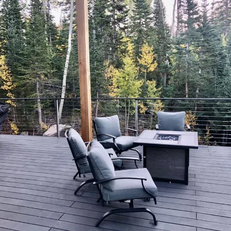 Ski-access and view Chair 5 runs from cabin in Brian Head, UT