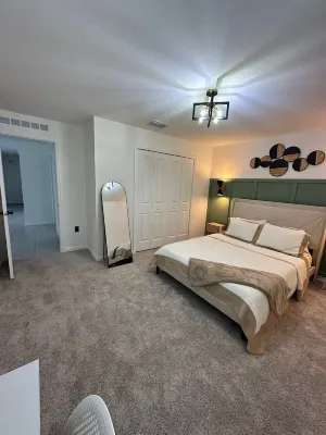 Spacious and private bedroom in a modern new home in Port Charlotte with AC,WiFi Hotels near Family Church PC
