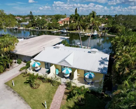 Beautiful canal front unit!See manatees playing from your living room.Cabana #12 Hotels in Longboat Key