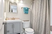 Relaxing Poolside Condo Steps from the Beach