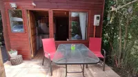 Rustic Cabin near Hot Springs, volcanoes, rivers and lakes