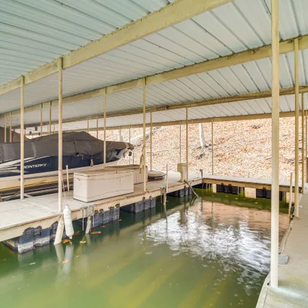 Boat Dock & Deck: Waterfront Cabin on Grand Lake