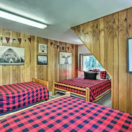 Expansive Retreat w/ Deck, Game Room & Lake Views!