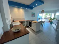 Waterfront, direct access to pool and beach