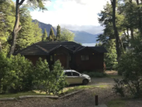 Chalet on mountain slope at Arelauquen Country Club, Bariloche ,  Patagonia.
