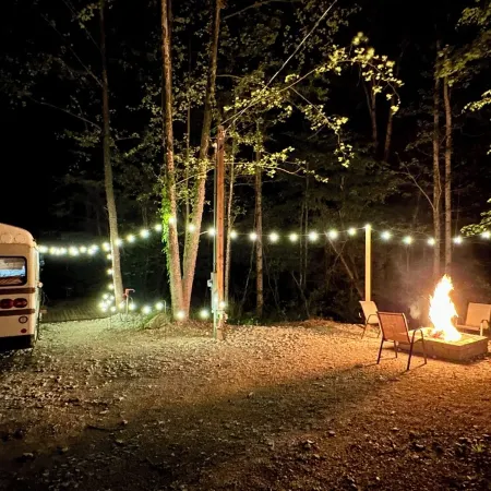 Quaint School Bus with AC near Red River Gorge
