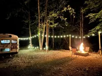 Quaint School Bus with AC near Red River Gorge