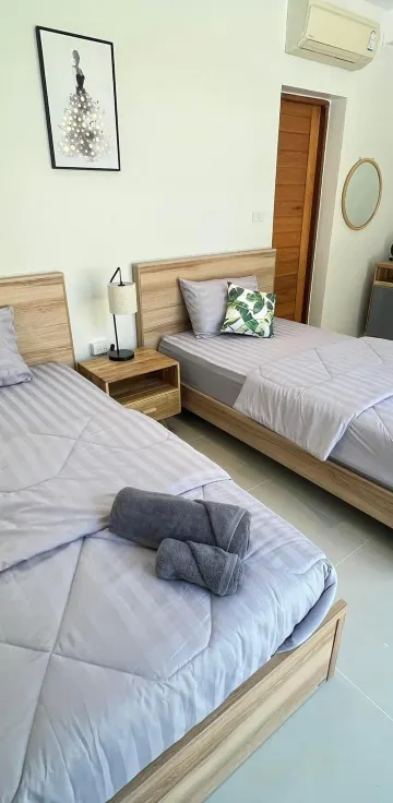 ห้องเตียงแฝดพร้อมลานระเบียง