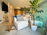 Serene Coastal Studio with King Bed & Balcony