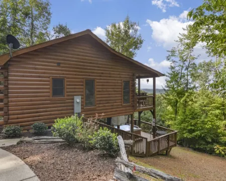 Mountain Views & just mins to City! Wood burning Fireplace, Hot tub, Fire pit Hotels in Cherry Log
