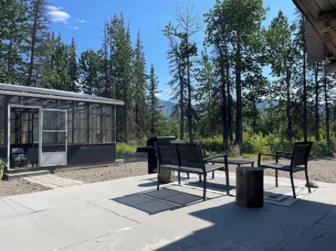 Modern Rustic Cabin with Denali View