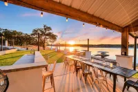 Lake Front Home with Pool, Dock, Views, Sports Court, & Beautiful Sunsets!