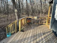 Remote Cabin Hideaway in the woods close to the lake, walking trails, and casino