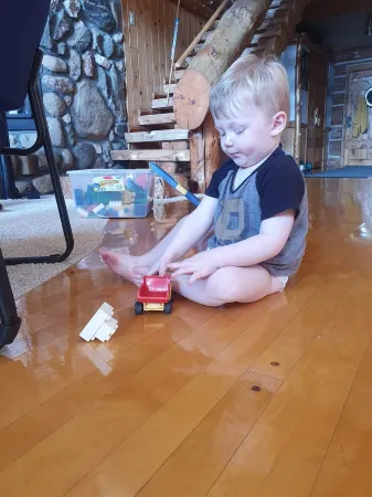 Full Log Family Lodge - private dock/beach & fire pit