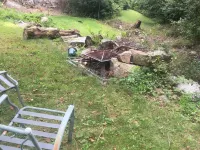 Walk to the ocean, very private. Secluded, woodsy location.