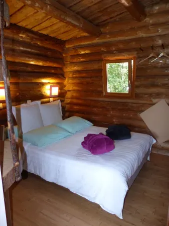 Unusual, secluded log cabin in the Vosges with luxury spa