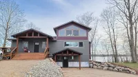 Private Newly Built Woman Lake Cabin with Detached Barn Style Bunk House