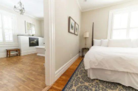 Luxurious En Suite with Fireplace and Rain Head Shower - Charming Getaway