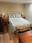 Cozy cabin,master and loft w2 twin beds atop the scenic portage,deckand fire pit