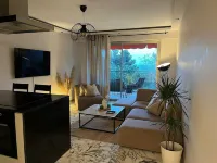 Sunny terrace apartment with sea view