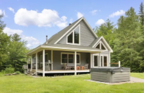 Spacious Maine Mountain Escape – Sleeps 15, Hot Tub, Ping Pong & Trails