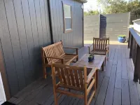 "Cardinal" Cabin in 2 Acre Boutique Tiny Home Resort w Pool!