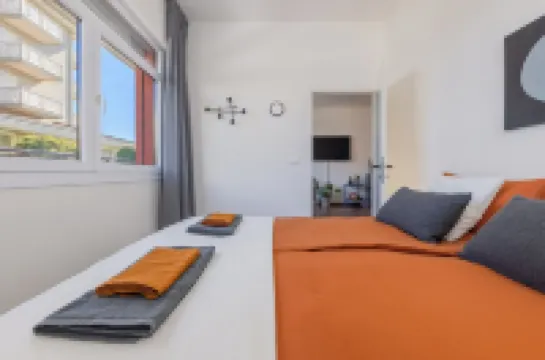 Centrally Located Apartment for 4 People, 1 Minute from the Beach