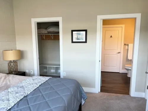 Modern condo on Manistee River just steps away from downtown!