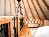 Soak in the Hot Tub & View the Stars Starlight Yurt"