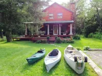 Log Cabin Adirondack Lodge on State Trail System   That is “PET FRIENDLY”